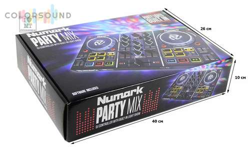 NUMARK Party Mix Party DJ Control System with audio outputs
