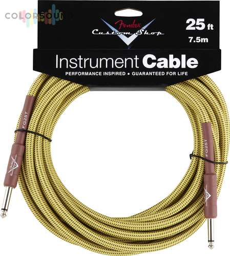 FENDER Custom Shop Performance Series Cable, 25', Tweed