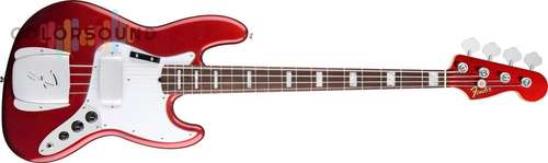 Fender 50TH Anniversary Jazz Bass Candy Apple Red - RW - Block