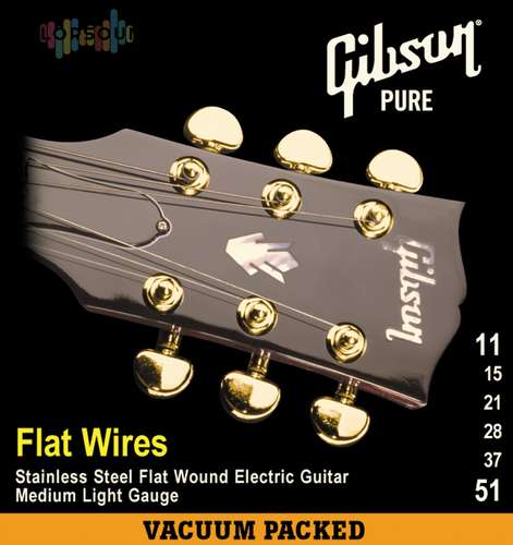 GIBSON FLATWIRES STAINLESS STEEL FLATWOUND 