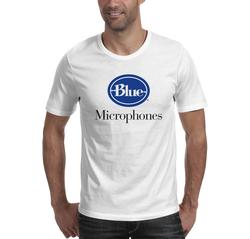 BLUE MICROPHONES футболка "лого", белая , M
