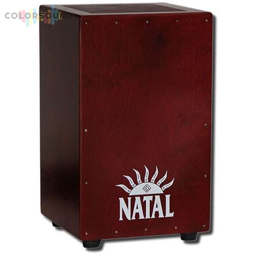 NATAL DRUMS CAJON EXTRA LARGE DARK RED WITH DARK RED PANEL