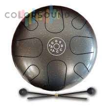 PALM PERCUSSION METAL TONGUE DRUM 8 LEAFS SPOT GREY