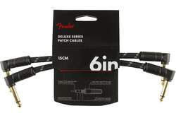 FENDER CABLE DELUXE SERIES 6" PATCHES (BOWL) BLACK TWEED