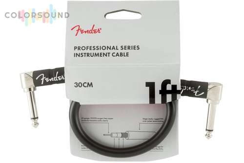 FENDER CABLE PROFESSIONAL SERIES 1' BLACK