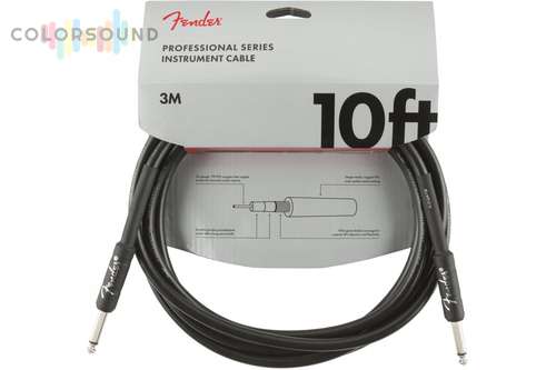 FENDER CABLE PROFESSIONAL SERIES 10' BLACK