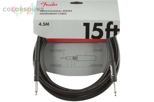 FENDER CABLE PROFESSIONAL SERIES 15' BLACK