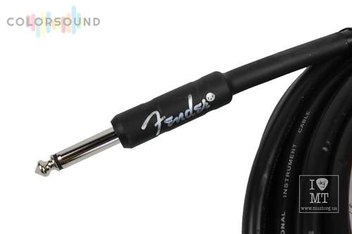 FENDER CABLE PROFFESIONAL SERIES 25' ANGLED BLACK