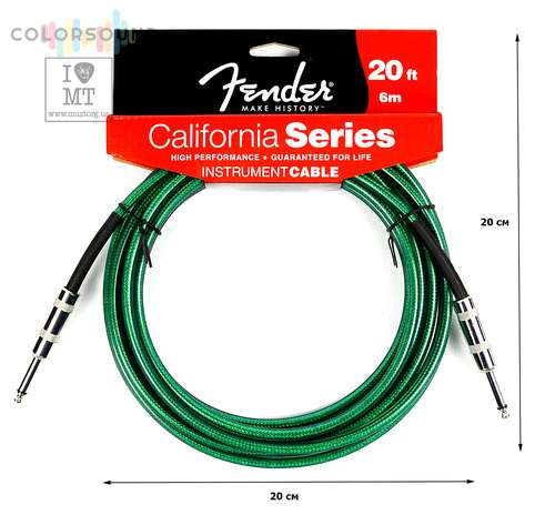 FENDER CALIFORNIA INSTRUMENT CABLE 20' SFG