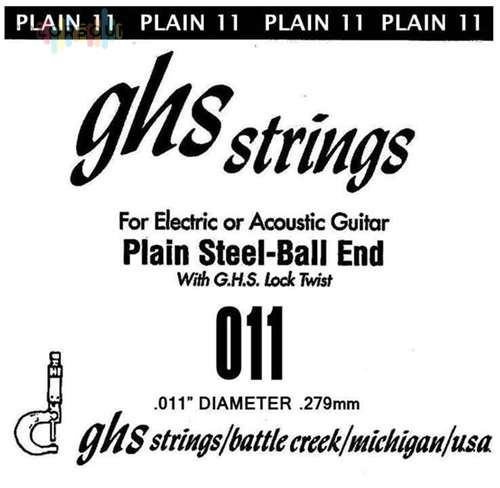 GHS STRINGS 011 SINGLE PLAIN BALLEND