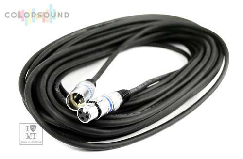 QUIK LOK CM180-15BK Microphone cable - Black - 15m (XLR Female - XLR Male)