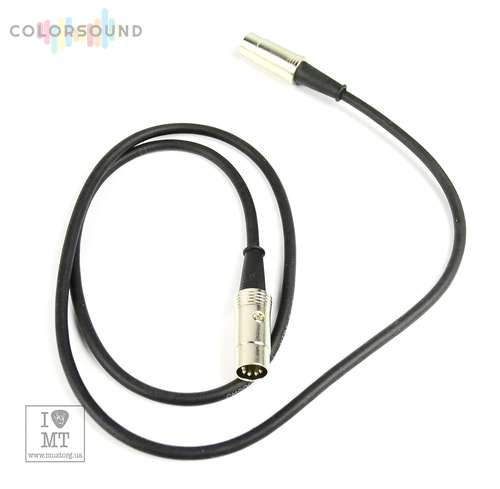 QUIK LOK S165-1BK Midi cable - Black - 1.0m (5P DIN connector - 5P DIN connector)