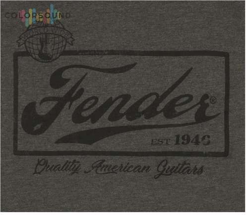 FENDER T-SHIRT BEER LABEL MEN'S GRAY/BLACK L