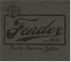 FENDER T-SHIRT BEER LABEL MEN'S GRAY/BLACK XL