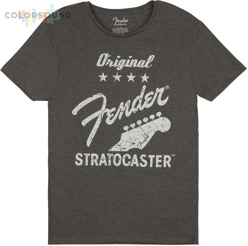 FENDER T-SHIRT ORIGINAL STRATOCASTER MEN'S GRAY XL