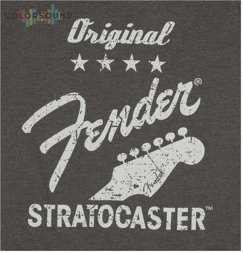 FENDER T-SHIRT ORIGINAL STRATOCASTER MEN'S GRAY XL