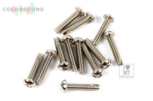 FENDER MOUNTING SCREWS FOR PICKUP/SWITCH CHROME