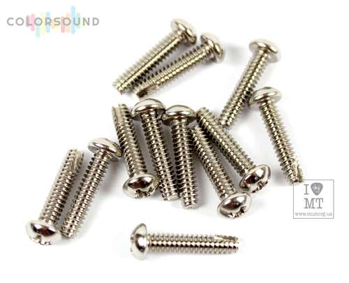 FENDER MOUNTING SCREWS FOR PICKUP/SWITCH CHROME