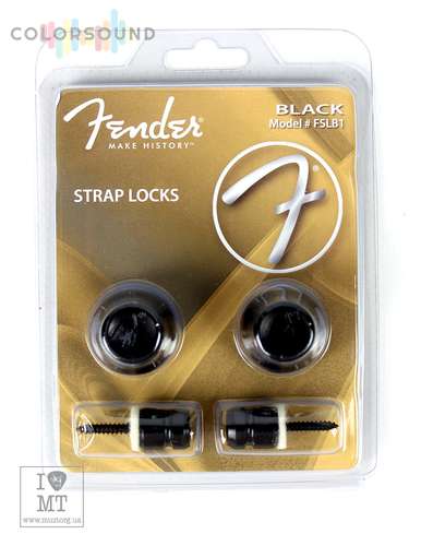 FENDER STRAP LOCKS BLACK PAIR FSLB1