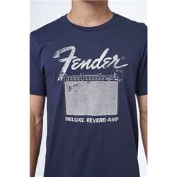 FENDER T-SHIRT DELUXE REVERB BLUE XL