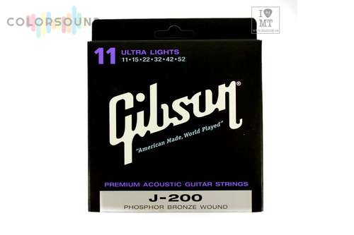GIBSON SAG-J200UL PREMIUM PHOS BRONZE .011-.050