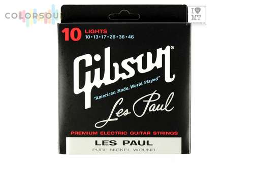 GIBSON SEG-LP10 LES PAUL PURE NICKEL WOUND .010-.046