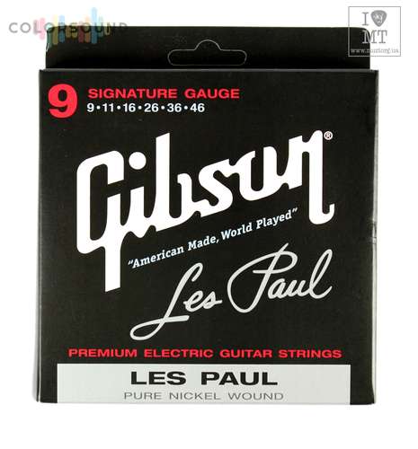 GIBSON SEG-LPS LES PAUL SIG. PURE NICKEL WOUND .009-.046