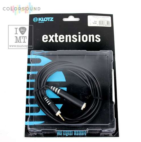 KLOTZ AS-EX3 EXTENSION CABLE BLACK 3 M
