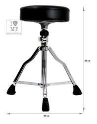 QUIK LOK DB5V Chrome-plated drummer's throne with screw shaft height adjustment