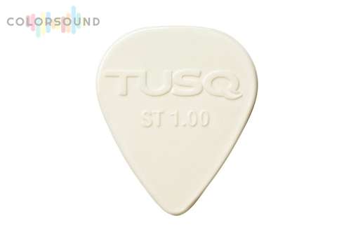 GRAPH TECH PQP-0100-W6 TUSQ Standard Pick 1mm White (Bright) - 6 Pack