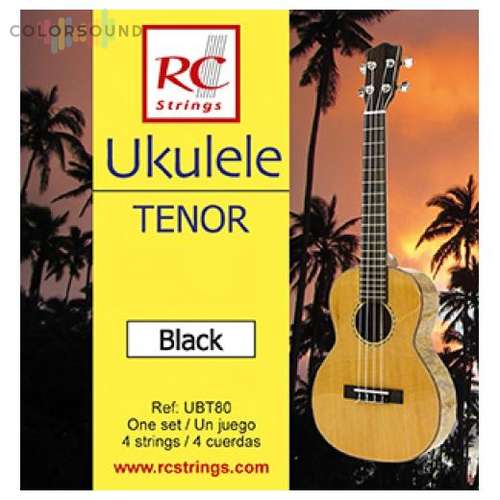 ROYAL CLASSICS UBT80 Ukelele Black Tenor