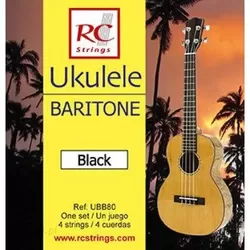 ROYAL CLASSICS UBB80 Ukelele Black Baritono