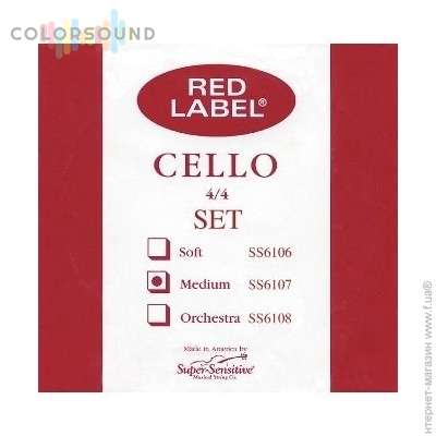SUPER-SENSITIVE SS6107 Red Label Cello Set 4/4 (Medium)