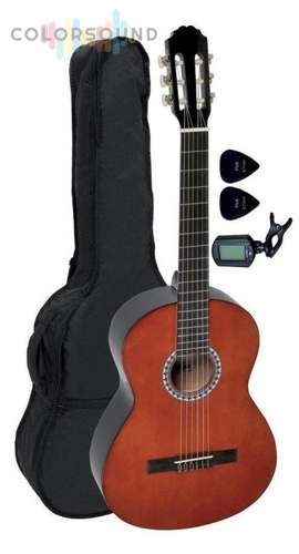 PS510170742 Класична гітара GEWApure VGS Basic Walnut Brown 3/4 (в комп. чохол, тюнер, медіатори)