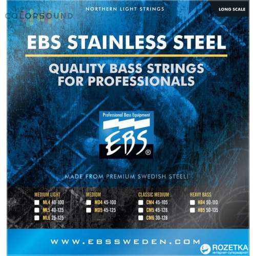 EBS SS-CM 5-strings (45-128) Stainless Steel