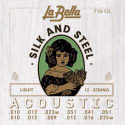 La Bella 710-12L Light Tension .010-.02