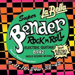 La Bella B942 Super Bender Electric Guitar Strings 9-42