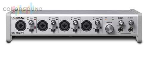TASCAM SERIES 208i - USB Audio/MIDI Interface With DSP Mixer (20 in, 8 out)