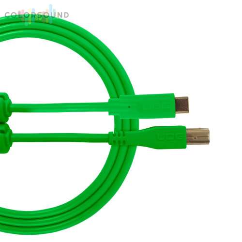 UDG Ultimate Audio Cable USB 2.0 C-B Green Straight 1,