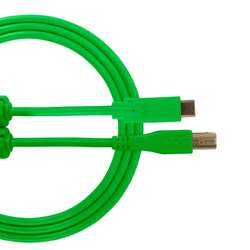 UDG Ultimate Audio Cable USB 2.0 C-B Green Straight 1,