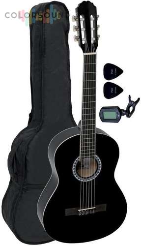 PS510186742 Класична гітара GEWApure Basic 4/4 Black (+ чохол, тюнер, медіатори)