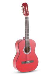 PS510123742 Класична гітара GEWApure Basic 1/2 Transparent Red